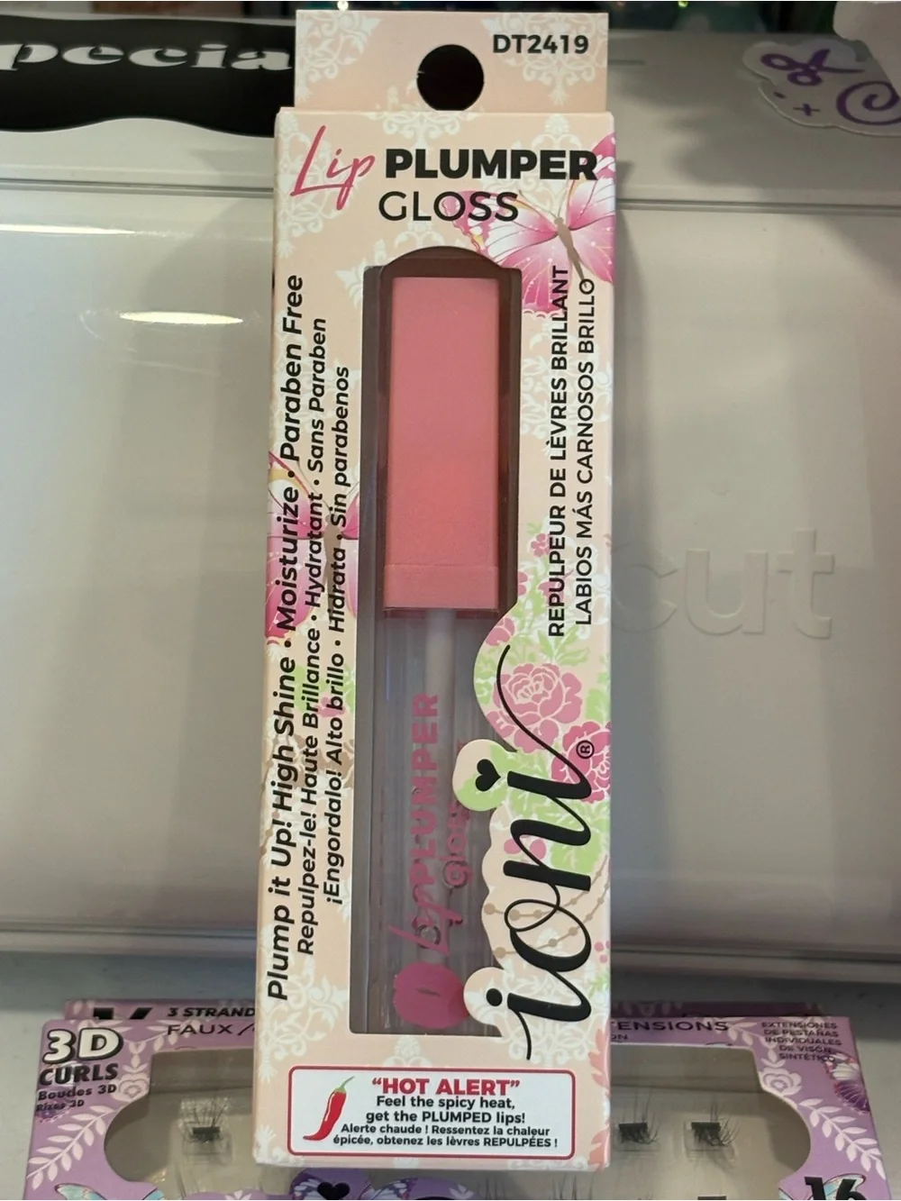 ioni Shea Butter Lipstick & Lip Plumper Gloss Set with Eyelashes
